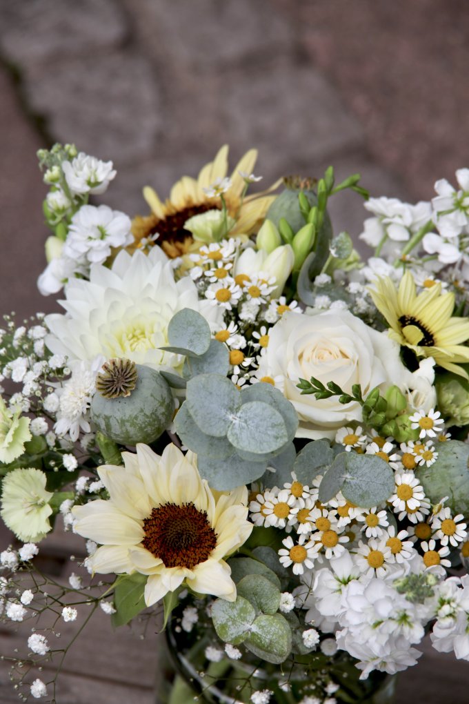 Aujourd'hui j'ai reçu... Un bouquet de fleurs fraîches !